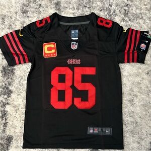 Nike Kids Black and Red 49ers Jersey